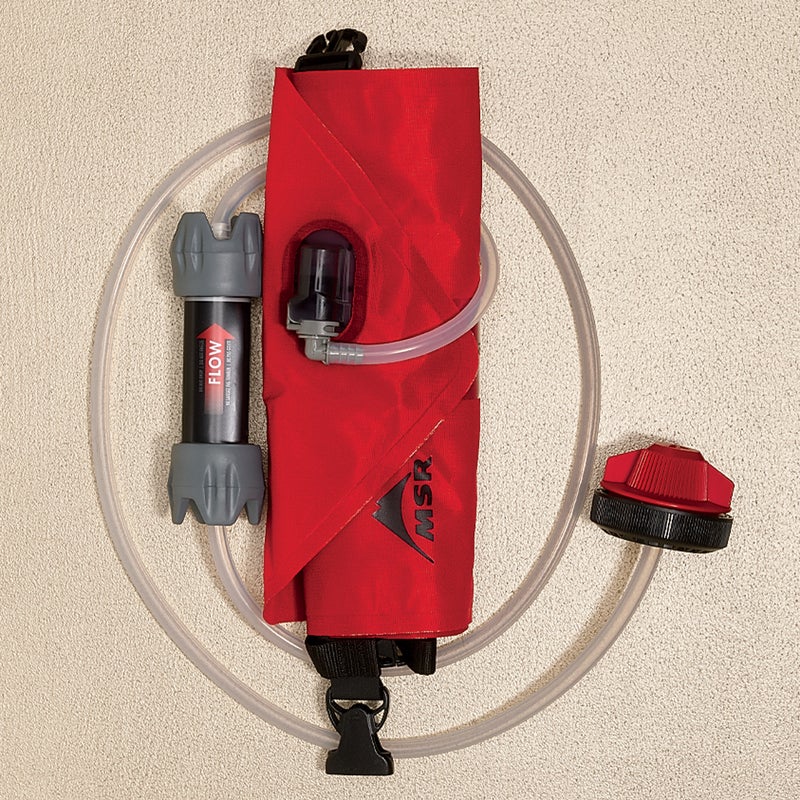 This featherweight filter system ($120) purifies 1.75 liters of water per minute without pumping—just fill the four-liter reservoir, hang, and relax until your bottles are full. Bonus: you don’t have to take it apart for cleaning. cascadedesigns.com