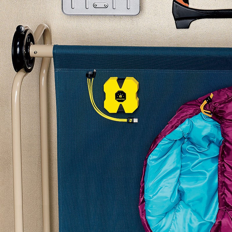 Steel frames and 600-denier polyester? Yes, these bunkable beds (from $299) are overbuilt—and awesome. Optional pockets ($29) keep stuff organized, and the whole thing converts to a bench. discobedshop.com