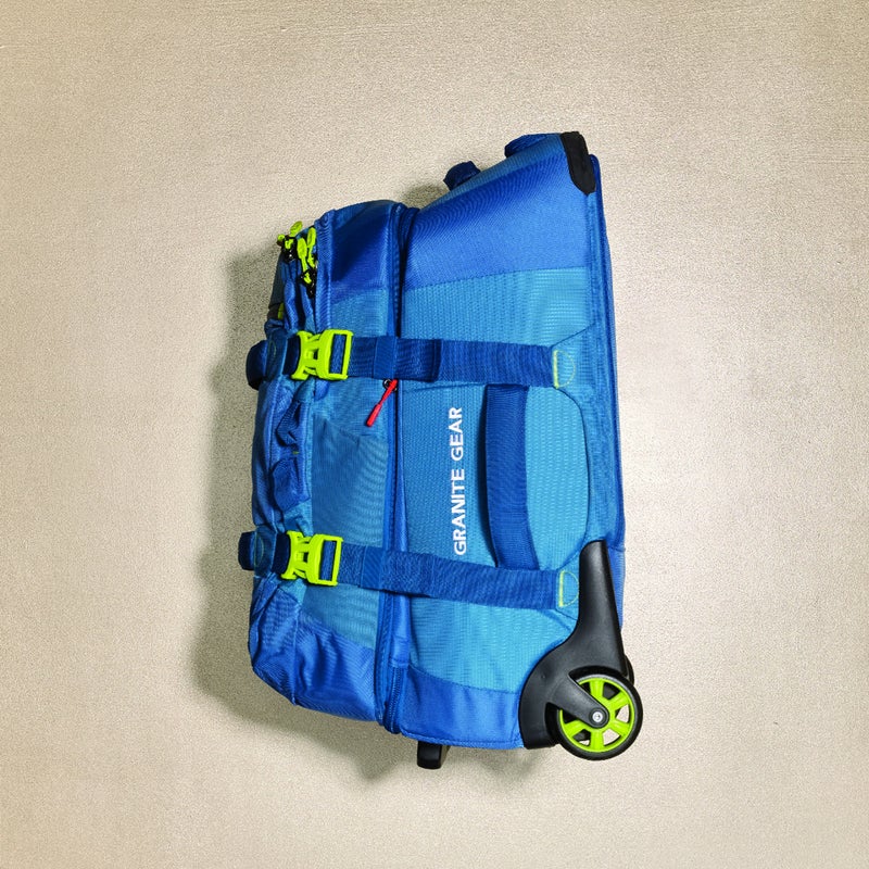 A carry-on with a detachable pack may sound gimmicky, but with integration this seamless it makes perfect sense. The 28-liter daypack ($180), with its load-absorbing foam straps, unzips so you can pull the main bag—or unfurl the shoulder straps and hipbelt to make it a second, 46 liter backpack. granitegear.com