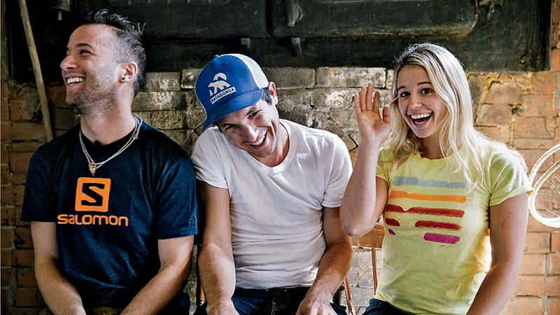 Leven, Schaffer, and Gleich post-climb.