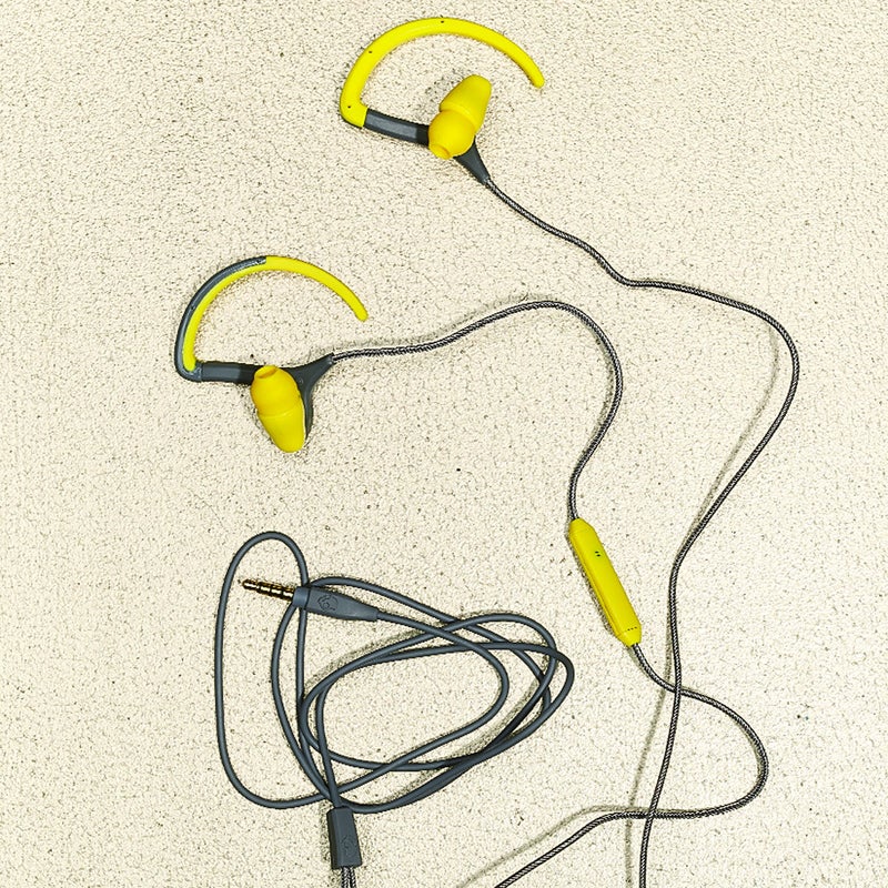 The Chops ($50) pump out fullrange audio with deep bass. The ear clips keep them dependably in place, and the tangle-free cord adds durability, though we heard some crackling from a loose connection. As with all the models here save for the Underwater Audio, a mike in the cable lets you take calls without breaking stride. skullcandy.com