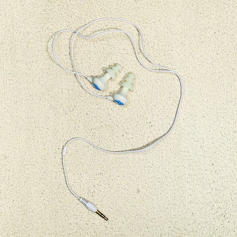 Most submersible earphones sound tinny (cheap components) or muffled (a water-proof filter that also blocks sound). The Swimbuds ($70) use high-quality parts and a filter that lets through crisp, well-rounded audio. A short cord lets you plug them into an MP3 player clipped to your goggles. Available with a waterproofed iPod Shuffle for $175. underwateraudio.com