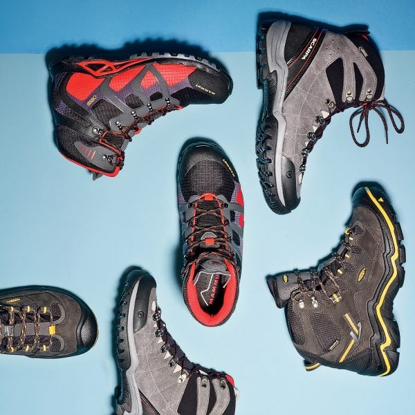 Some years, trail-shoe technology is pretty stagnant. But this year there’s no shortage of stuff to talk about. For one, a number of brands are using Gore-Tex Surround, an enveloping new water-proof protection that allows heat and moisture to vent in all directions, even through the sole. Arc’teryx, the high-end Canadian apparel company, has taken a step into footwear, and its inaugural line offers progressive features like a tongueless design and a laminated one-piece upper. And while rockered shoes have been around for a while, Salewa’s Speed Ascent is the most extreme example we’ve seen. With so much change coming so fast, there’s a lot to consider, but that also makes it a great time to invest in a new pair or hikers. —Jakob Schiller