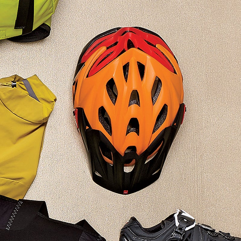 This lid ($230) offers the protection of a trail helmet, but at about half a pound it’s light enough for the Lycra set. Its 28 vents breathe better than Todd Wells at nationals, and the visor blocks sun. met-helmets.com
