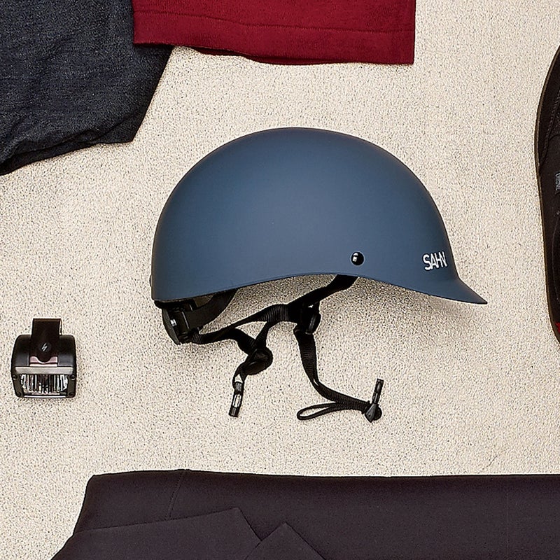 Sahn’s lids ($129) are designed in Vancouver and have a ratcheting fit system just like you’d find on performance helmets. The clean lines, muted color options, and simple styling trade the aggressive, teched-out racer aesthetic for equestrian chic. sahn.cc