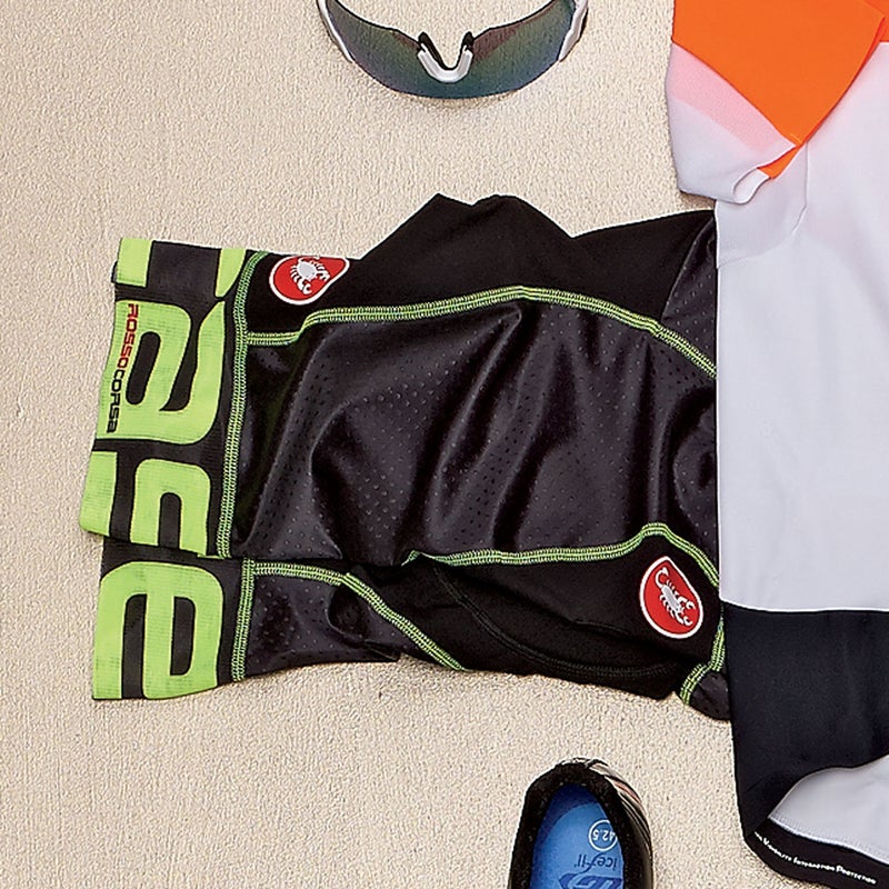 With a yoke-style harness that lies flat and comfortable, lightweight mesh leg grippers, and an extremely plush, seamless chamois, this is definitely the highest-quality bib ($199) for your dollars. castelli-cycling.com