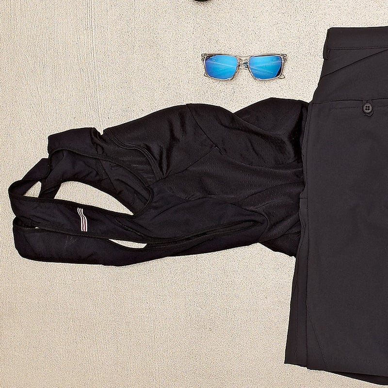 With three rear pockets for carrying tubes, a pump, and other essentials, these under-bibs ($130) can support long days in the saddle. But they’re also lightweight, with a thin but comfy pad, so you can wear them under street clothes. giro.com