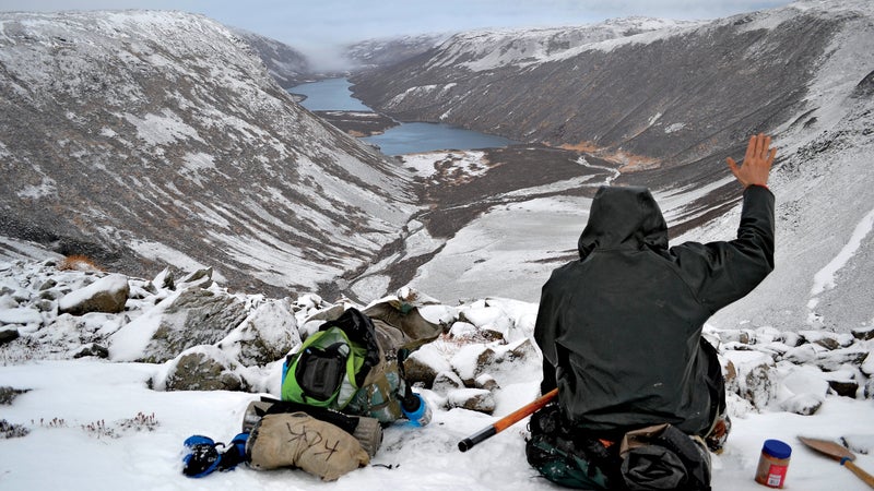 François during a backcountry trip with Evers.