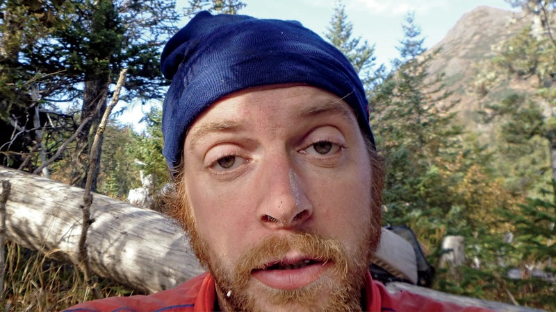 A selfie taken by François during a 2012 pack-rafting trip.