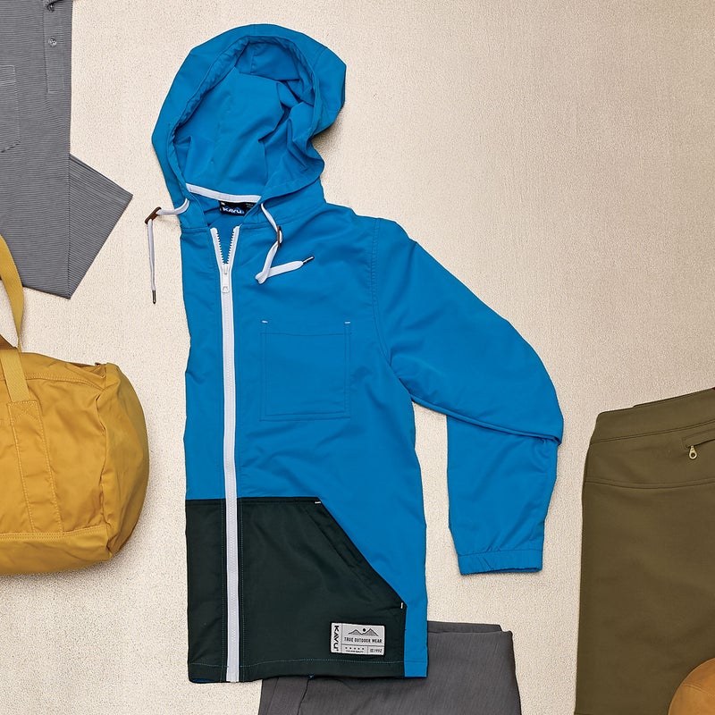 Versatility makes a windbreaker perfect summer casualwear, and the Breaker ($70) takes it up a notch with stretchy fabric, contrasting colors, and a chest pocket. But what really sold us on this polyester shell was the soft, polished exterior. kavu.com