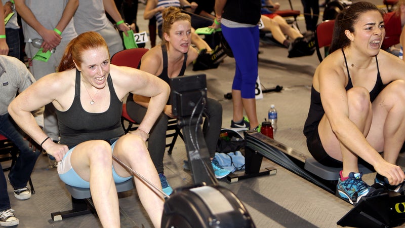 Riverside Boat Club's Lily Keane after her second place finish in the Open Women's event at the 2015 C.R.A.S.H.-B.'s.