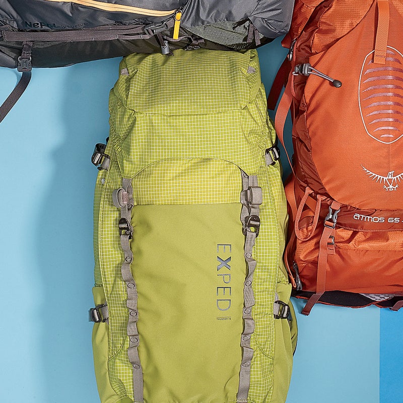 Best For: The weight conscious.The Test: The most stripped-down big pack here, the Thunder ($289) weighs just 3.5 pounds. (Most packs this size weigh at least four.) It’s not as cushy as the Osprey or Gregory, but the Thunder’s single-aluminum-stay suspension proved adequate, thanks to a quick-and-easy torso adjustment and plush hipbelt. And considering how light it is, the Thunder has an impressive array of features, including tons of pockets (two side, one front, and two hipbelt).The Verdict: The best big ultralight we’ve seen. If you prize comfort over weight, it’s not for you. But the fast-and-light crowd will love it. 3.5 lbs; exped.comComfort: 2.5Versatility: 4