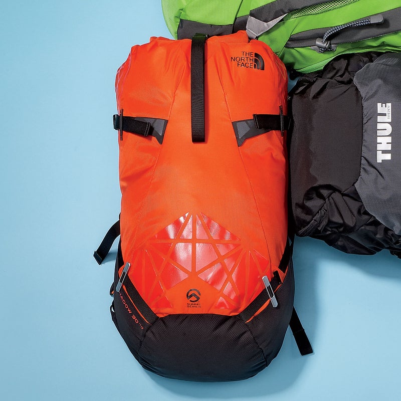 Best For: Summit days. The Test: A daypack with the guts to go longer, this compact hauler is basically a sack with straps. Fully extended, the Shadow ($149) is just big enough for overnight missions. Rolled down, it keeps smaller loads from shifting around. And while it does feature a few extras, like hipbelt pockets and trekking-pole attachments, we liked it best for what you can remove: strip away the framesheet, hipbelt padding, and internal storage pocket, and you shave off over a half-pound without sacrificing carrying capacity. The Verdict: The most versatile minimalist day-plus pack we’ve tested. 2 lbs; thenorthface.comComfort: 3.5Versatility: 4