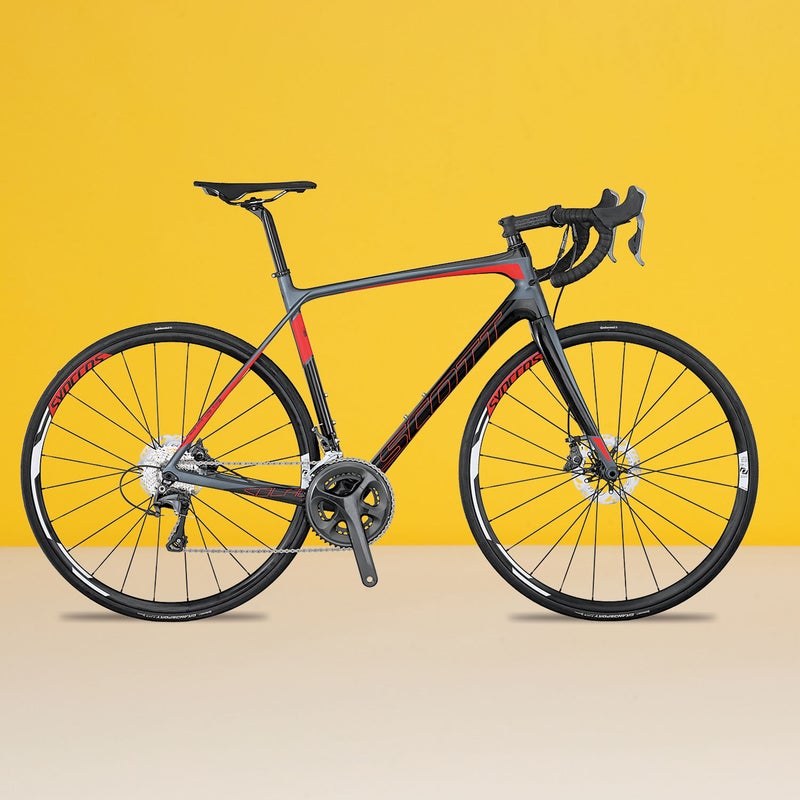 Best For: Forgoing back pain, not performance. The Test: The endurance road category often implies slow steering and flag-in-the-wind positioning. That’s not the case with the Solace ($3,500), which gains forgiveness from smart tube shaping and layups but retains a geometry closer to the company’s true racers for impressively nimble handling. This year’s model is equipped with Ultegra-level hydraulic disc brakes, which give you more power and control. The Verdict: An endurance bike that thinks it’s a racer. 18 lbs; scott-sports.comHandling: 4.5Comfort: 4.5