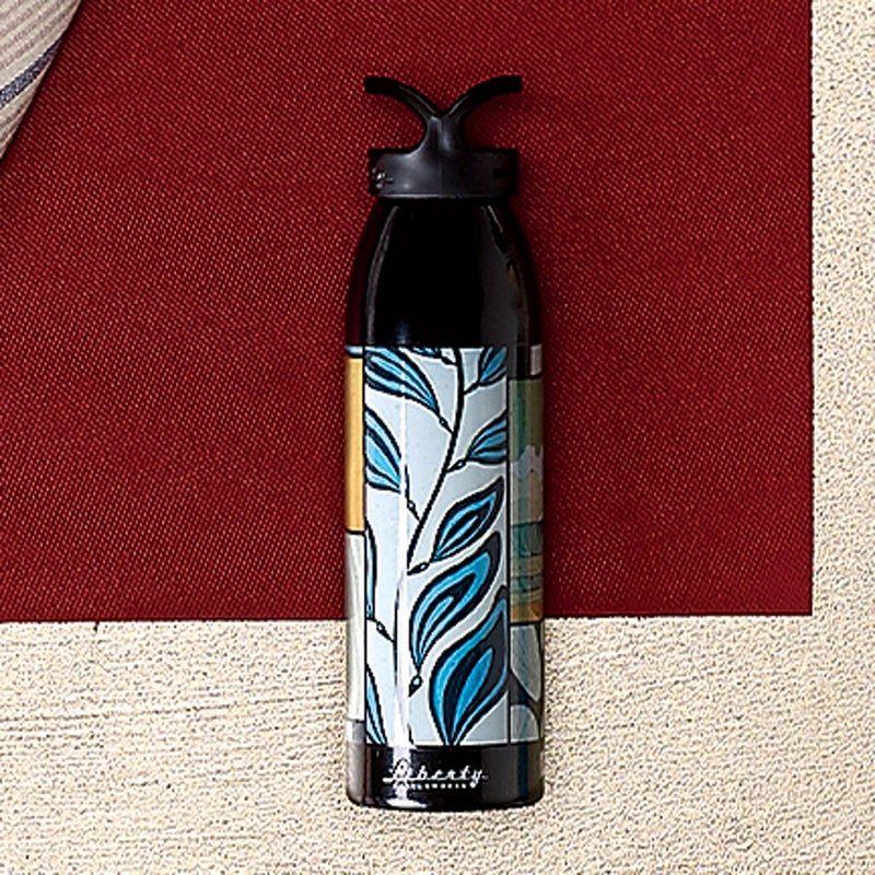 Liberty’s bottles ($23) are made from recycled aluminum and have a tapered neck to mimic the smooth pour of a wine bottle. Cool: the company donates 1 percent of its proceeds to charity. libertybottles.com
