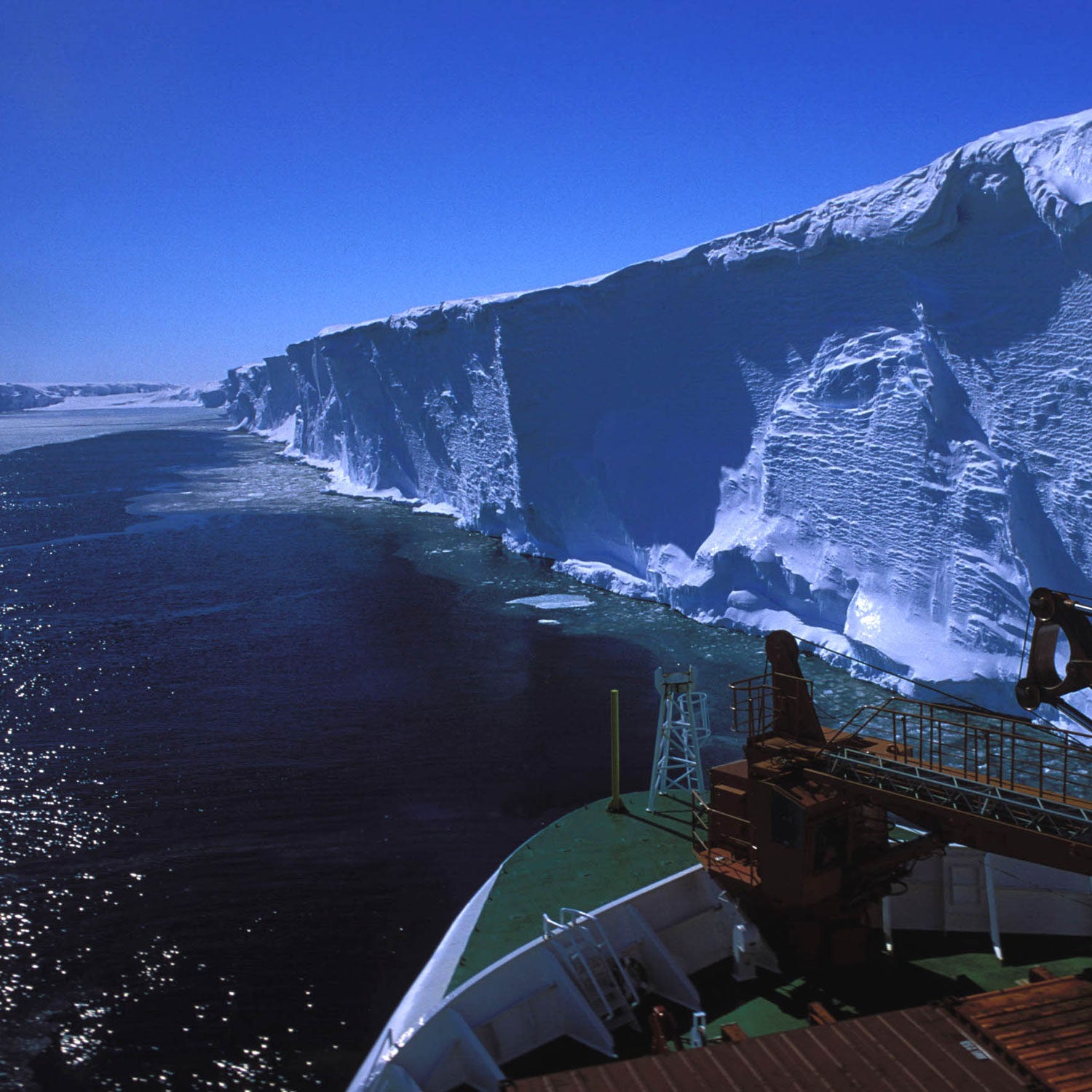At the rate it’s currently thinning, Antarctica's largest ice shelf will break off in about 80 years. But a large crack in the shelf threatens to hasten the process.