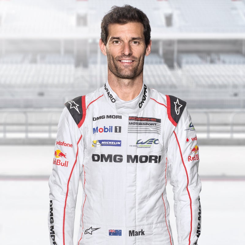 Porsche race driver Mark Webber