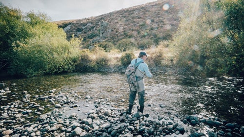 Unlike some larger trout in the west, larger brown trout often hang out in just inches of water in the northern Patagonian rivers. You either have to tediously fish every section of the river or take the chance of stepping on the catch of the day.