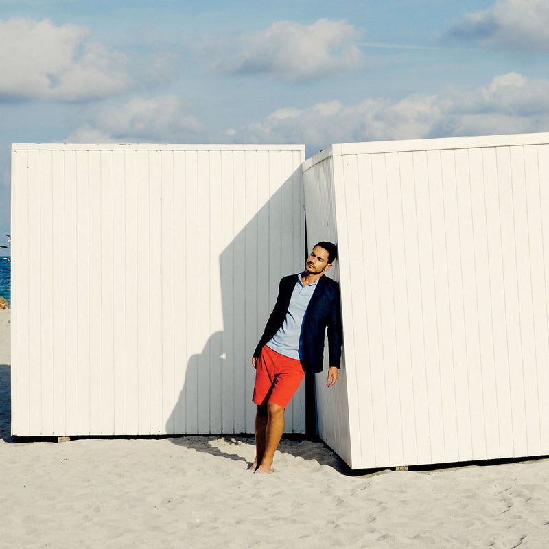 Chorney, 40, moved to Miami in 2005 to sell luxury condominiums at South Beach’s W hotel, but he’s taught fitness-boot-camp classes on the side for 14 years. He’s also a regular at the city’s outdoor playgrounds—mountain-biking at Oleta Park, paddleboarding at Sunset Harbor, and inventing dynamic workouts on the hills of South Pointe. These days he’s hardly alone.“Since I’ve lived here, it’s become a real destination for fitness-minded people,” he says.On Ivan: Blazer by H&M ($60); Polo by Zara ($40); Brooklyn shorts by Tommy Hilfiger ($79)