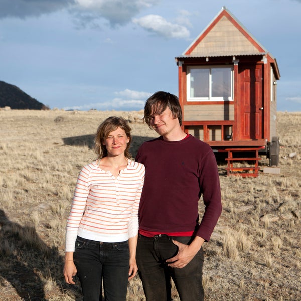 When filmmakers Christopher Smith and Merete Mueller set out to build a tiny house for the 2013 documentary Tiny: A Story About Living Small, they had no idea what they were doing. “We were new to construction,” says Smith. “The house turned out great, but there are definitely things I wish we would have known going into it.” The couple learned so much during the process that they ended up publishing a 101-page ebook.
We caught up Smith and Mueller to better understand how their cozy 124-square-foot abode came together—and what you can learn from their mistakes.