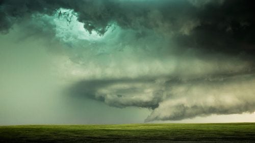 I was fascinated by the shape of this hail-filled supercell which we followed for more than an hour along the Wyoming-Nebraska border.