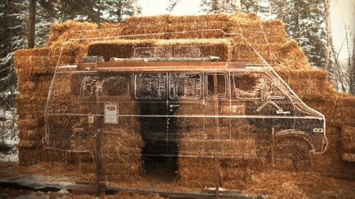 “This is what I wanted to do, so I did it,” says Eastbound. “I make money the way I want, look the way I want, and live the way I want.”
It wasn’t until late May, with temperatures finally hovering above freezing most nights, that Eastbound unwrapped his home and gave the straw bales to local farmers and mushers.
He’d survived the winter in a shelter that cost him less than $850 to insulate, power, and heat. “There are many ways to approach the world,” says Eastbound. “I made myself a nice home. But this summer, I’m thinking of building a cabin.”