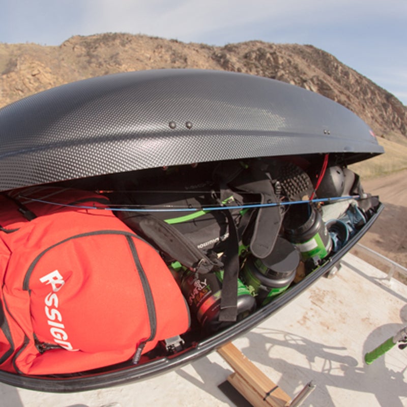 And it still wasn’t enough! This Yakima roof box housed everything that didn’t fit inside.