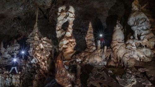 Visiting wild caves like this bat-inhabited limestone in Carlsbad Caverns has made Hydeman think critically about the consequences of his work. In order to spread the word about caves, he has to introduce them to people who might unintentionally hurt them. “It's hard to communicate that caves are sensitive because most people's ideas of caves are that they're just these muddy holes in the ground, right?” he says. “But then they see the photos and start thinking about going, and asking me (via social media) where the caves are.”
