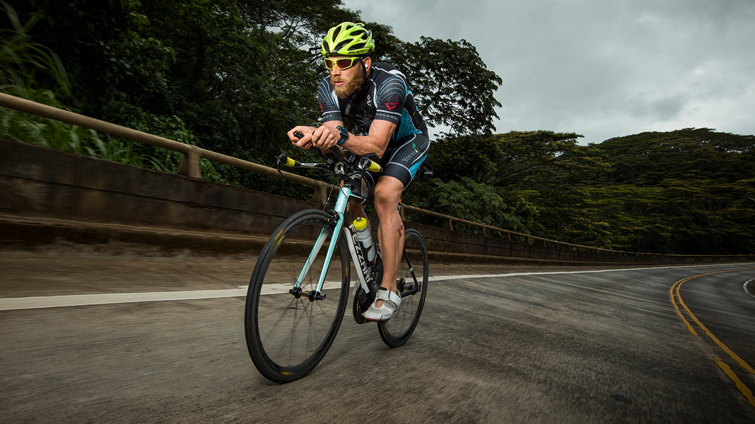 The Iron Cowboy gets a ton of time on the bike during his challenges