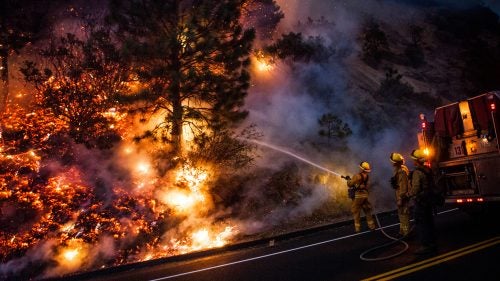 Wildfires in California can be as varied as the state's geography. There are some that race through crowns of pine forests and there are others, like the current Rocky Fire, that sprout seemingly randomly from the dry earth of oak woodlands. For photographers, the state offers a unique and sometimes dangerous opportunity to closely catalogue the devastation. California state law permits all credentialed media access to the blazes. Max Whittaker (@maxwhittaker, primecollective.com) is a freelance photojournalist based in Sacramento and a frequent presence at the state’s largest fires. He also covers news and social and environmental issues in the West for the New York Times, Wall Street Journal, Harper's, San Francisco Chronicle, Reuters and many other news outlets. The fires Whittaker photographs can consume tens of thousands of acres, and figuring out the rhythms of wildfires and the crews that cover them takes time. But the primary safety rule is simple: Stay in the black; what has already burnt can't burn again. Here, Whittaker shares some of his strongest images from the fire line, including several from the currently burning Rocky Fire.