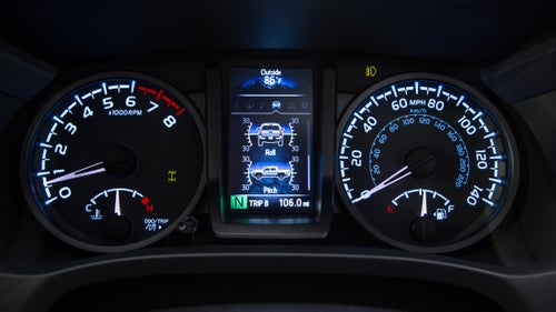 Some of Toyota’s off-road vehicles from the 1980s had analogue pitch and roll meters. The company has revived the idea in a digital version.