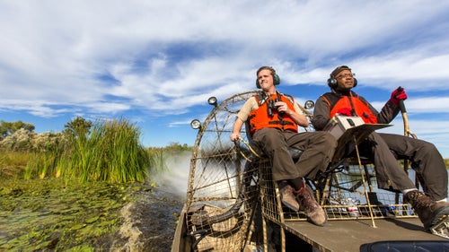 It wouldn’t be a true bayou experience without the opportunity to tour the swamps on an airboat. “There is nothing as exhilarating as traveling on an airboat through a refuge looking for alligators,” says Shive. “The refuge staff helped us get off the trail and into the backwaters that make this place—within the New Orleans city limits—an important and special resource for the community.”