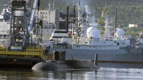We sailed from a closed nuclear facility in Murmansk, through the Kola Bay, onto the Barents Sea. The Kola Peninsula is brimming with Russian warships of the Northern Fleet, shipwrecks, and curious communications facilities. As the Earth warms, Arctic ice is melting at an alarming rate—making the once inaccessible Arctic the next major battleground for natural resources and national security. Russia has recently filed a petition with the United Nations claiming exclusive economic access to 463,000 square miles of Arctic territory, including the North Pole. Natural gas reserves in this newly claimed area have been valued in excess of $25 trillion.