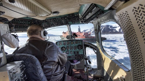 If you don’t have a drone to explore the islands, a 70’s era Russian MI-2 helicopter will do just fine. Stepping aboard this vintage helicopter requires the suspension of one’s normal life preservation instincts—pay no attention to the duct tape!