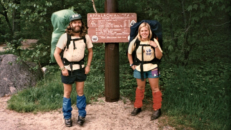 Geoff and Molly at Mount Katahdin in Maine.