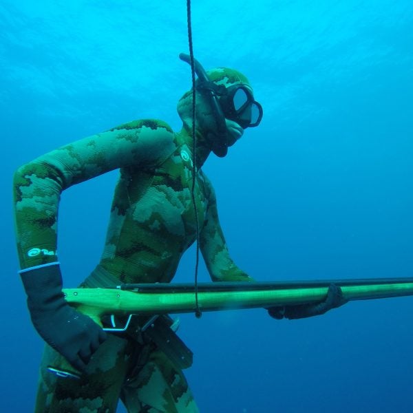 Valentine Thomas holds the world record for spearing the largest Atlantic Jackfish.