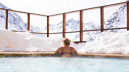 Portillo is one of the most perfect pool and hot tub locations any of us have ever seen. The scene at the pool rotates between serene family time and party central. No matter the vibe, it’s the perfect place to enjoy a beer after a full day of skiing.