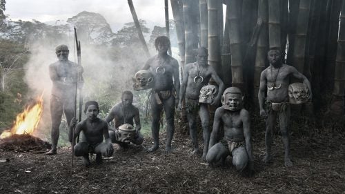 The indigenous population of Papua New Guinea is one of the most heterogeneous in the world. Natives are believed to have first migrated to the island more than 45,000 years ago. One of the oldest tribes, the Asaro, cover themselves in mud, wear masks, and often brandish spears.