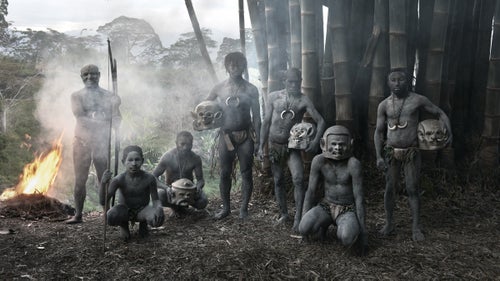 The indigenous population of Papua New Guinea is one of the most heterogeneous in the world. Natives are believed to have first migrated to the island more than 45,000 years ago. One of the oldest tribes, the Asaro, cover themselves in mud, wear masks, and often brandish spears.