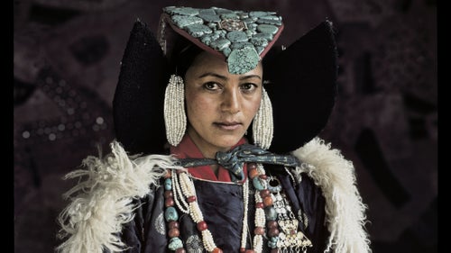 The people of Ladakh—meaning land of the passes—live in mountain valleys between the Himalaya and Karakoram ranges. During their immigration from Tibet more than 1,000 years ago, the Ladakh largely overwhelmed the local culture and established roots in Leh, the capital of Ladakh. The Ladakhi royal family can trace its lineage back to 300 B.C. and still lives in Leh, but the family’s presence as a ruling force has been mostly symbolic since India’s independence in 1947. The people of Ladakh have a rich folklore, remarkable for its songs and legends, some of which date back to the pre-Buddhist era.