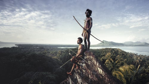 The Ni-Vanuatu are the Melanesian people who make up the population of the Republic of Vanuatu, a chain of 83 islands in the southwest Pacific Ocean. Each island has its own distinct languages, customs, and traditions. The three-day Toka festival on the island of Tanna is one of the most significant traditional celebrations of Vanuatu. The event, which used to mark the end of a tribal war, is nowadays a symbol of alliance and friendship between different tribal groups. During this gift-exchanging ceremony, up to 2,000 participants attempt to outdo each other with their lavish gifts, dancing skills, and ornate make-up.