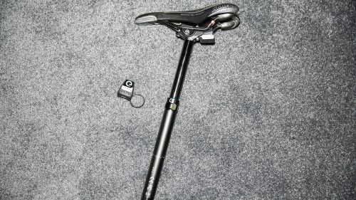 Dropper seat posts, which make technical riding easier by getting the saddle lower and out of the way, are all but requisite on high-end mountain bikes these days. But many of the designs are still complicated to install, especially with internal cable routings, and prone to slipping and failure. Enter the Vyron, which uses Magura's wireless electronic eLECT technology to actuate the post movement.
Read more about the Magura Vyron Wireless Dropper Seat Post.