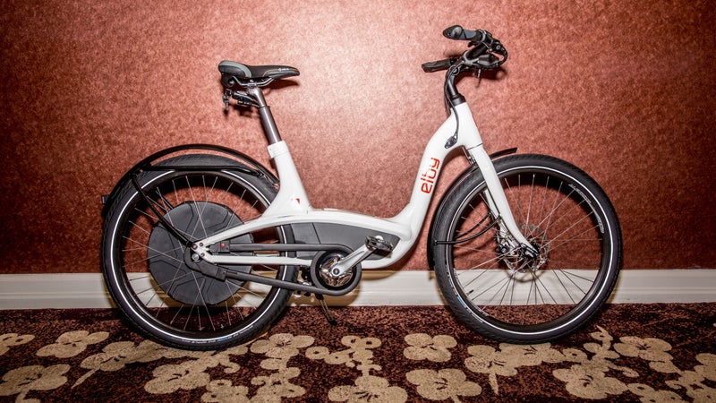 The Elby has a range of 90 miles, and built-in phone charging capacity.