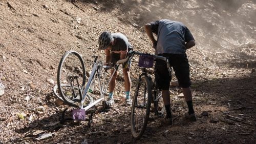 The Sierras are rough. Real rough. Plenty of riders had the spent tubes to prove it. By the end of the day, I’d tallied five flats—more than I’ve had all season. Riders with tubeless setups proved wise by 5 p.m.