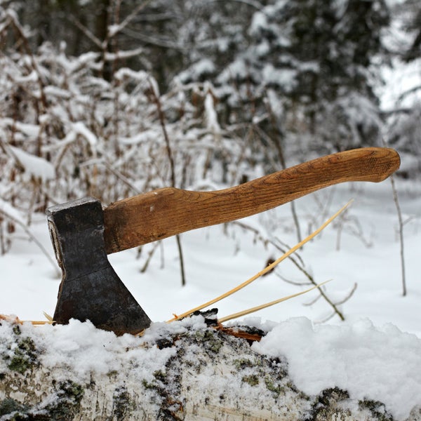Glading is the practice of felling trees for makeshift ski runs.