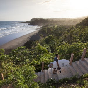 The waves roll into El Salvador's Punta Mango.