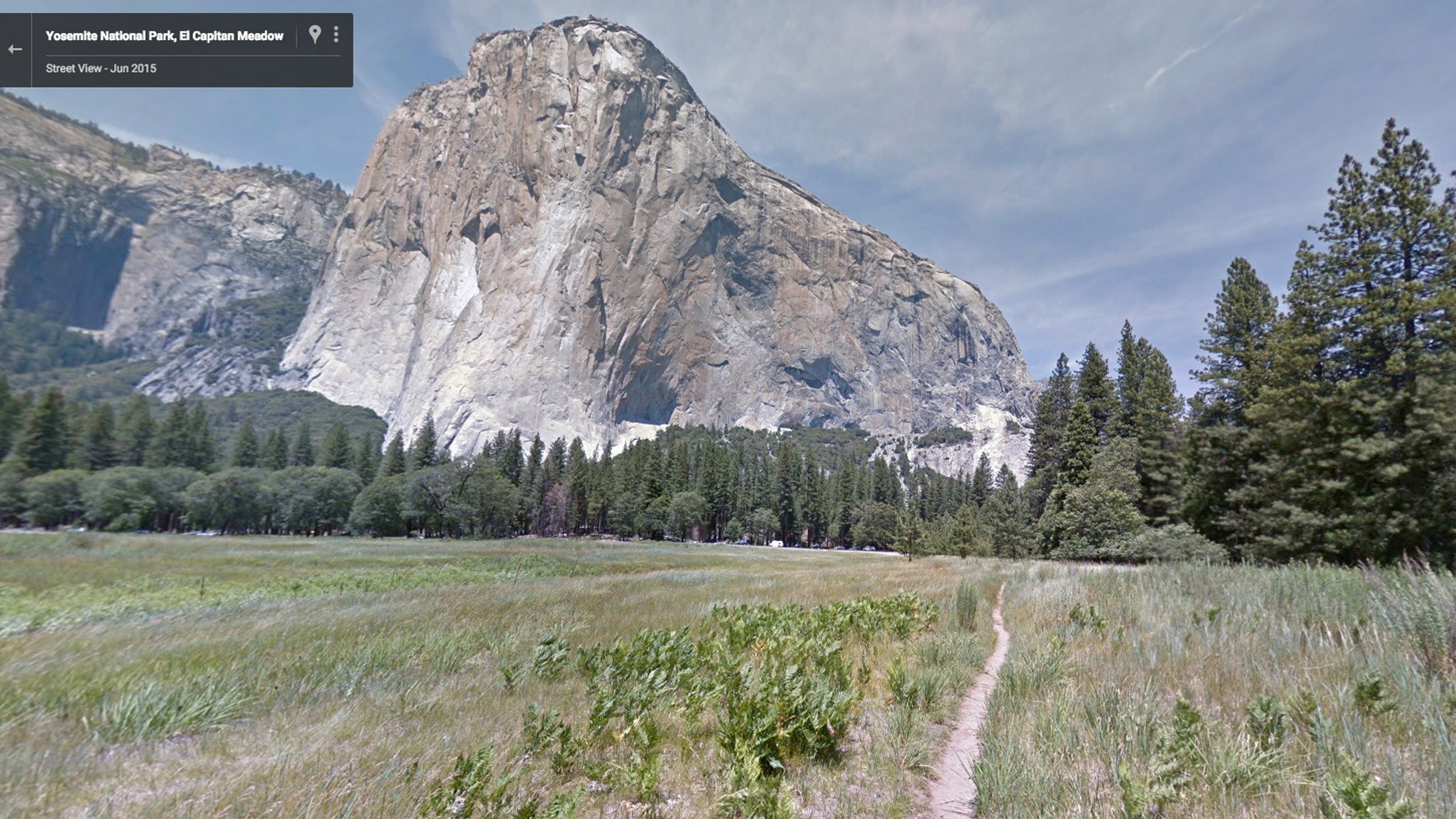 To capture the imagery, the Google team hiked around the park while using a Street View Trekker, a backpack equipped with a camera that takes a photo every 2.5 seconds.