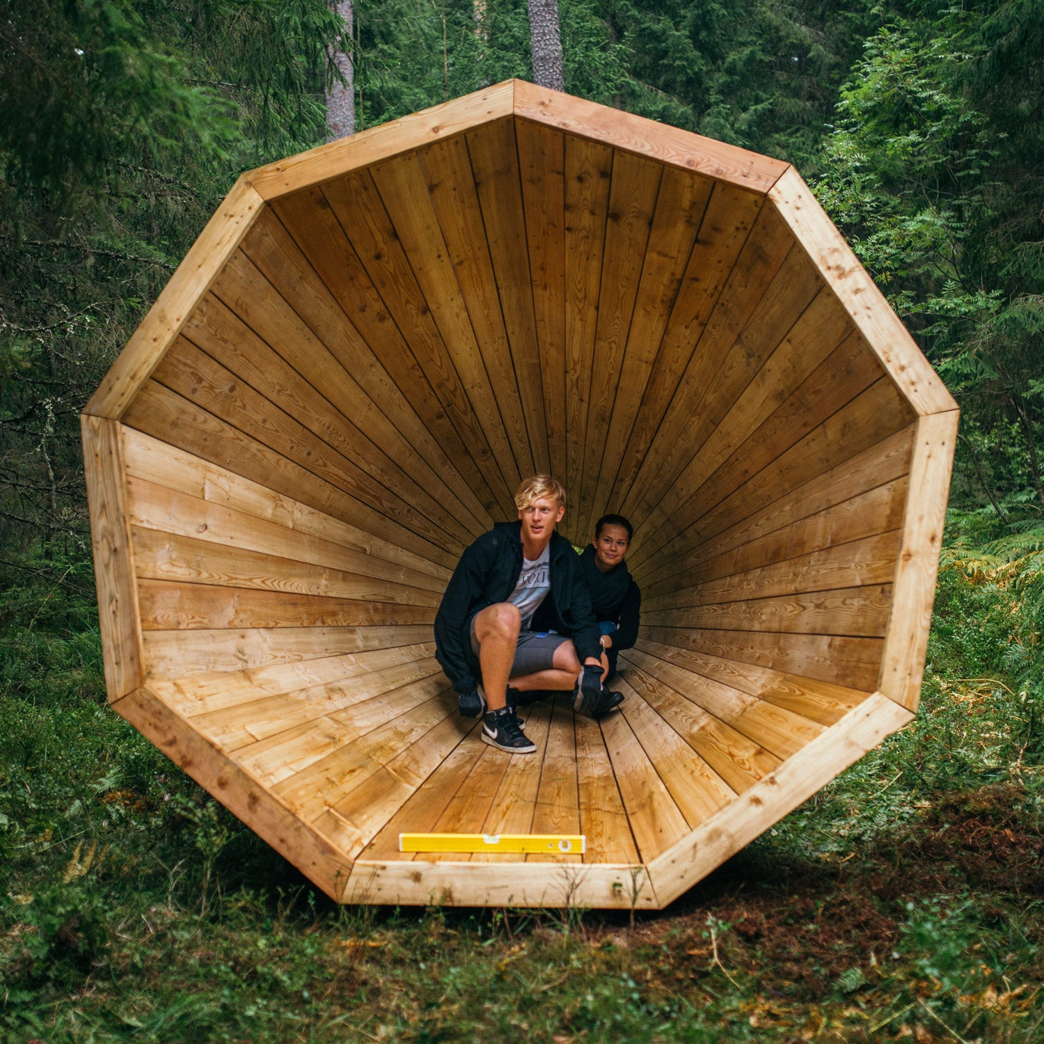 Giant Wooden Megaphones - Outside Online