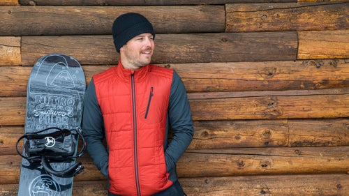 Pro snowboarder Bryan Fox is the people’s rider. His style isn’t flashy, and he rarely enters competitions. When he placed third at 2013’s invite-only Red Bull Ultra Natural, beating out 13 of the world’s most decorated riders, it was his first-ever podium. Even so, it’s likely you’ve seen him ride. Since his first appearance in 2004’s cult classic snowboard film Some Kind of Life, Fox has appeared in some 20 films, including his own offering, 2014’s award-winning Pathology, which he starred in and made with collaborator Austin Smith. “I’ve always thought that our obsession with snowboards is like a disease,” says Fox. “Some people catch it, and some don’t. Pathology is the study of the disease.” This winter he appears in The Snowboarder Movie: SFD. He’s also a counterculture figure within the sport—his company Drink Water encourages people to eschew sugary drinks, whose purveyors are major sponsors of action sports, in favor of water. “I just want kids to think for themselves,” he says. Photo: Smartwool SmartLoft Corbet 120 Jacket