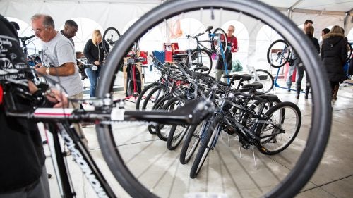 50 bikes were built, checked by professional mechanics, and packed up to meet their new owners.